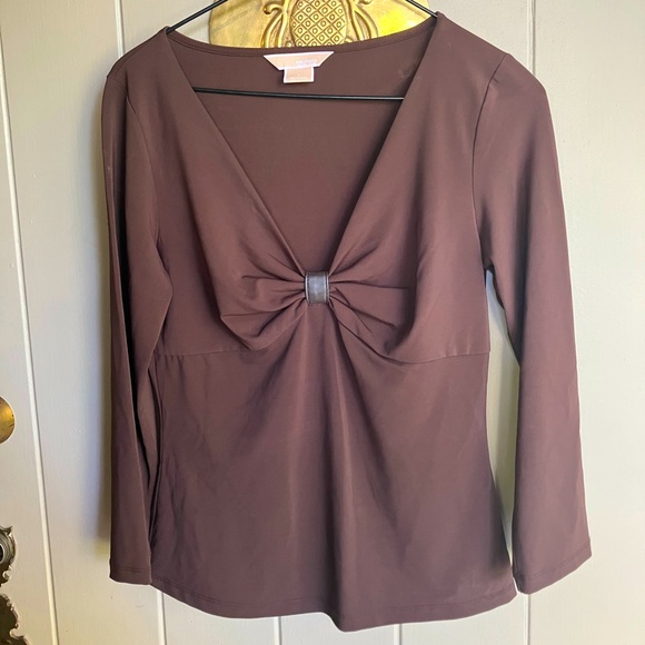 Michael kors 3/4 sleeve black top - Picture 1 of 3